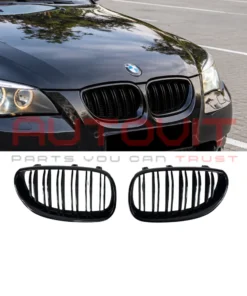 Двойни Бъбреци за BMW E60 / E61 (2003-2010) Черен гланц