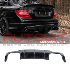 Дифузьор за задна броня за Mercedes C-class W204 (2008-2015) - AMG дизайн