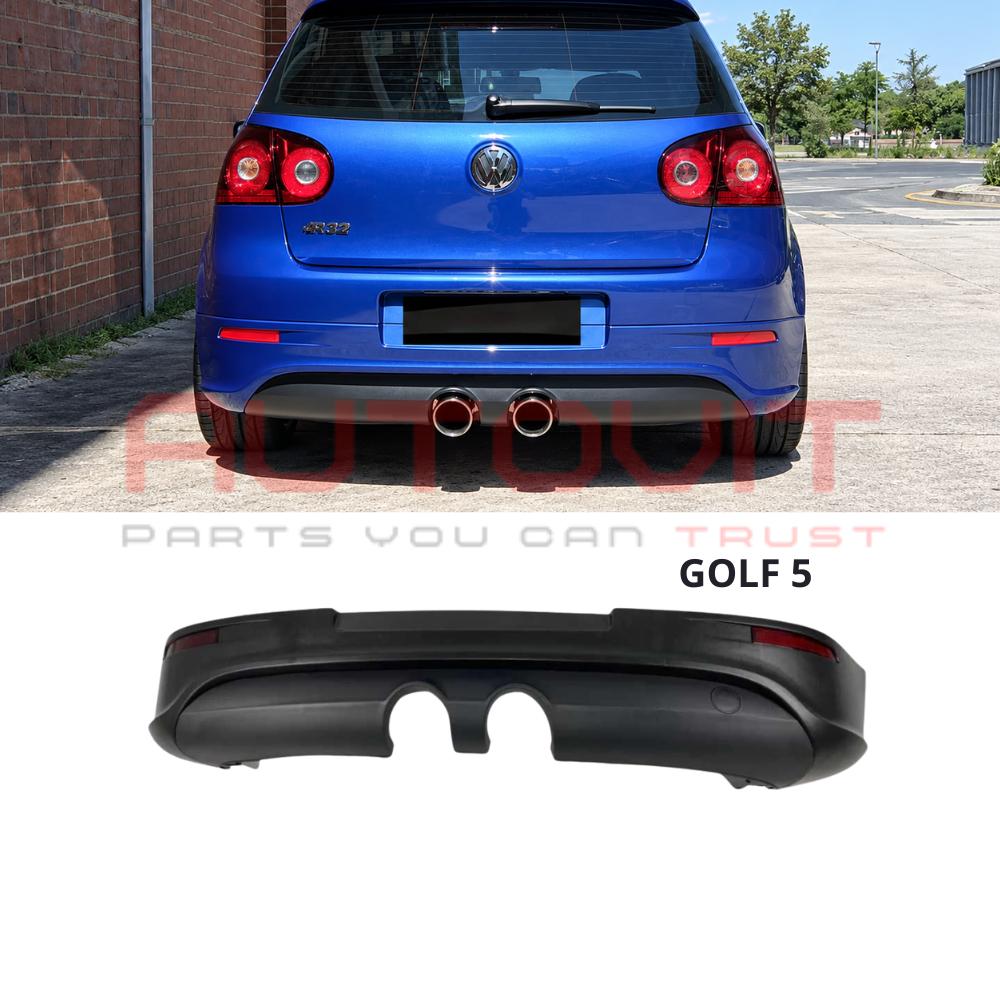 Дифузьор за задна стокова за VW Golf 5 - R32 style без грунд