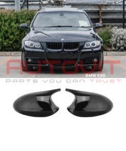 Тунинг капаци за огледала за BMW E90 (2005-2009) - черен гланц