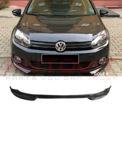 Лип Спойлер за предна броня - VW Golf 6 - черен гланц
