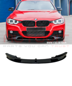 Преден лип спойлер BMW F30 M-Tech черен гланц