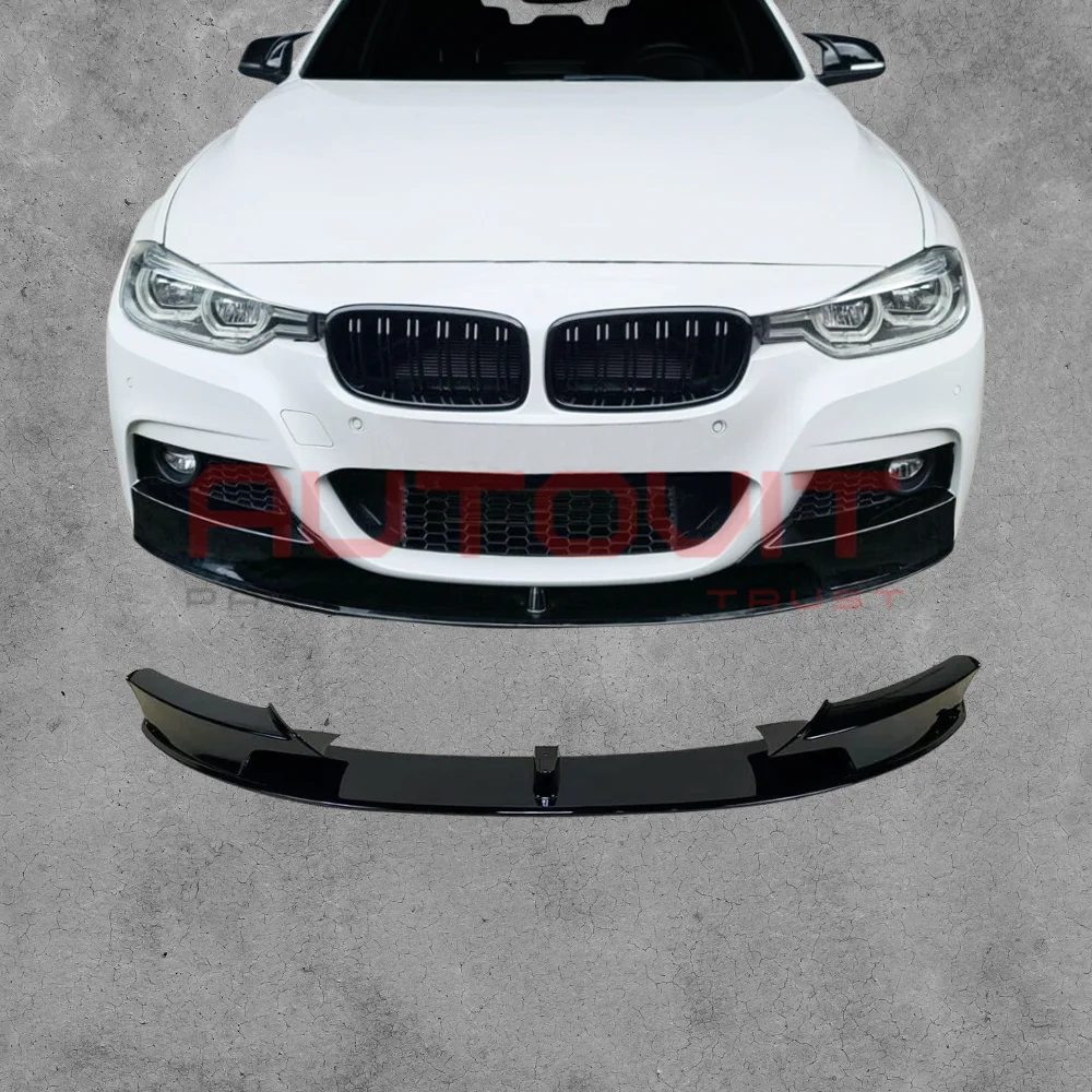 Преден лип спойлер BMW F30 M-Tech черен гланц