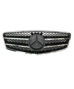 Alternative view of Решетка Mercedes W212 E-Class преди фейс (2009-2014) - AMG черна с хром лайсни