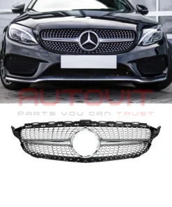 Diamond решетка Mercedes C-Class W205 2014 2020 гланцова