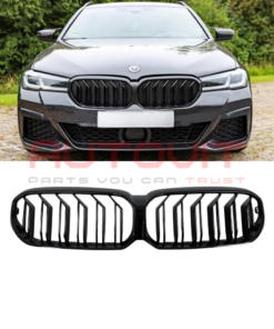 Двойни бъбреци М5 дизайн BMW G30 G31 Facelift черен гланц без камера