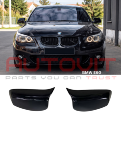 Тунинг капаци за огледала Batman style за BMW E60 / E61 (2003-2010) - черен гланц