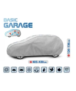 Мембранно покривало за кола Kegel Basic Garage XL 430–455 см сиво