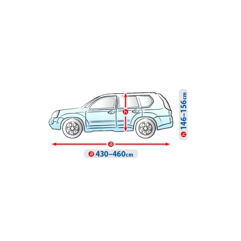 Мембранно покривало за SUV Kegel Basic Garage L 430–460 см – Сиво - Image 2