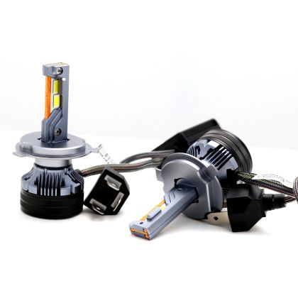 Лед крушки Bi Led система H4 за фарове 65W - Canbus 6000K - Image 5