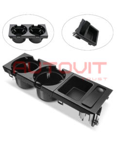 поставка за чаши cup holder bmw e46 средна конзола черен abs