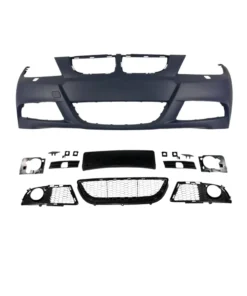 Alternative view of Предна броня за BMW E90/E91 (2005-2008) - M-Tech дизайн с отвори за пръскачки, без парктроник, грундирана