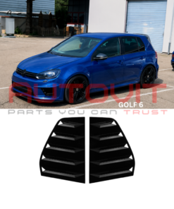 1. добавки странични стъкла vw golf 6 черен гланц тунинг 2008-2013