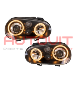 Кристални фарове Angel Eyes GOLF IV R32 - черни